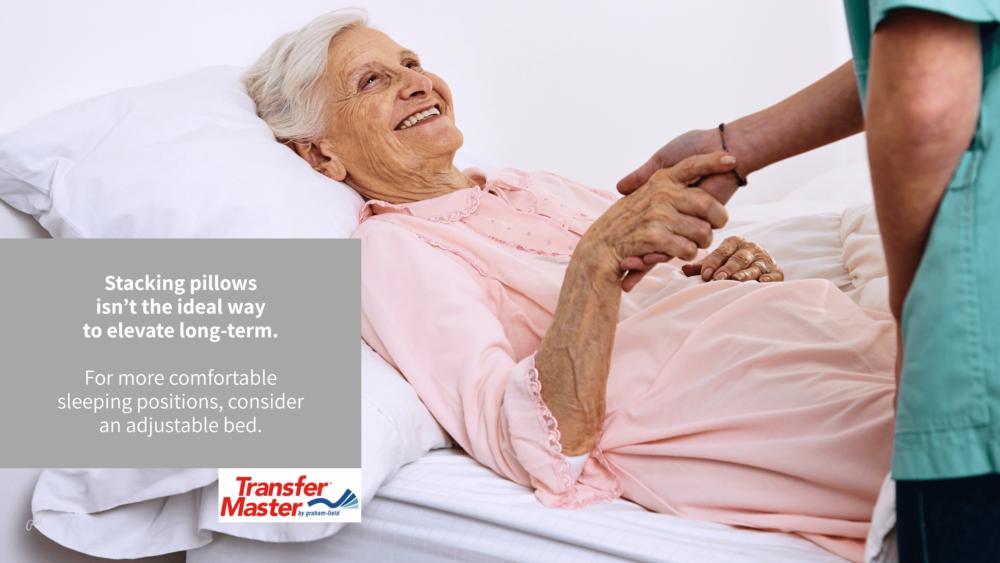 Stacking pillowsisn’t the ideal way to elevate long-term. For more comfortable sleeping positions including Sleeping with Feet Elevated, consider an adjustable bed.