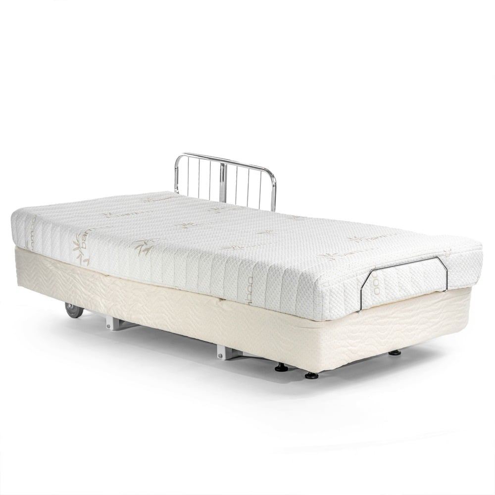 Supernal 5 bed with the head section inclined for reading or easier breathing